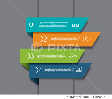 Infographic design template with place for your data. Vector illustration. Infographic design template with place for your data. Vector illustration. 110921428