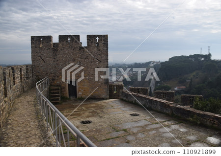 Portugal World Heritage Site Tomar Christ Monastery Walls Portugal World Heritage Site Tomar Christ Monastery Walls 110921899