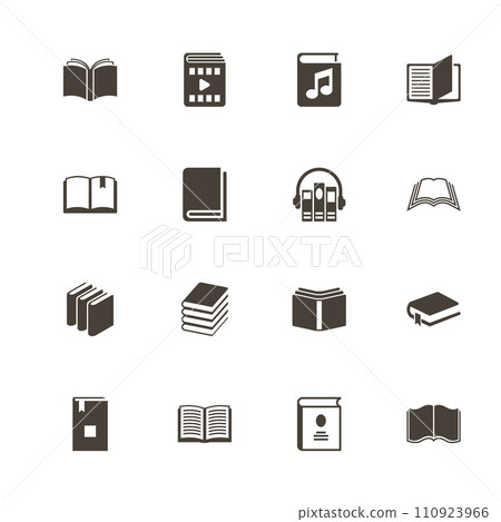 Books - Flat Vector Icons 110923966