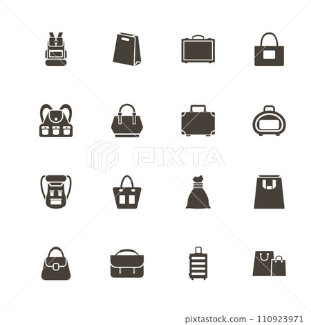 Bag - Flat Vector Icons Bag - Flat Vector Icons 110923971