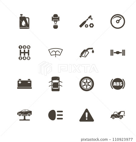 Car - Flat Vector Icons 110923977