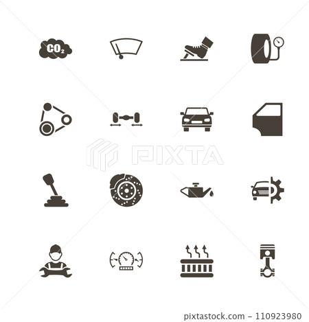 Auto - Flat Vector Icons 110923980
