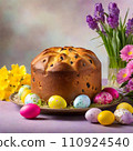 Festive Easter bread panettone. 110924540