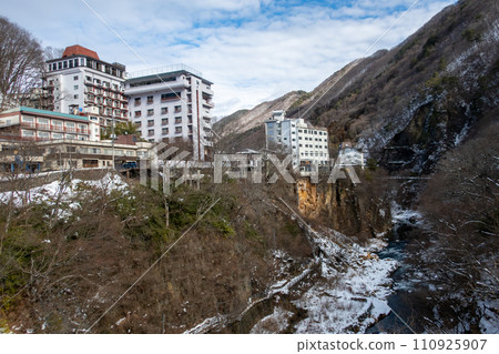 Oogami Onsen in winter Oogami Onsen in winter 110925907