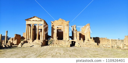 The Capitol Temples Capitolium, Roman ruins of Sbeitla, Sufetula, 2024 The Capitol Temples Capitolium, Roman ruins of Sbeitla, Sufetula, 2024 110926401