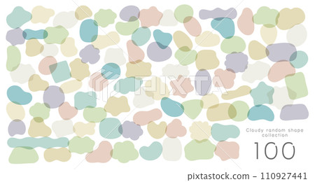 隨機雲形狀集 隨機雲形狀集 110927441