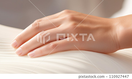 美女手部特寫“AI生成圖像” 110927447