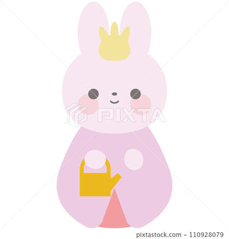 兔子娃娃的插圖 110928079