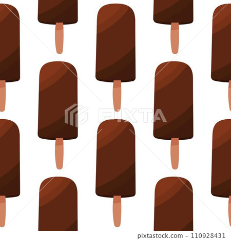 ice cream summer heat chocolate pattern textile ice cream summer heat chocolate pattern textile 110928431