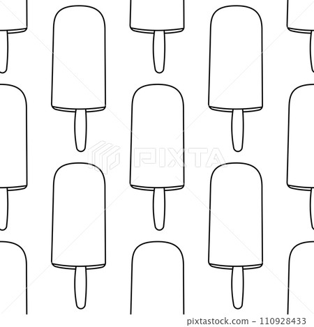 ice cream summer heat chocolate pattern line ice cream summer heat chocolate pattern line 110928433