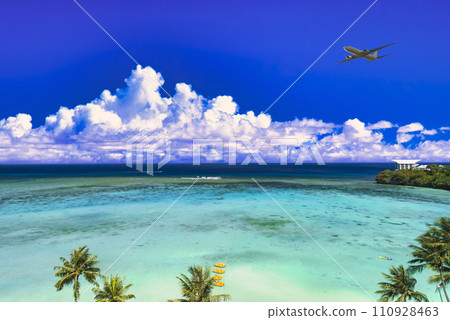 關島美麗的珊瑚礁海 關島美麗的珊瑚礁海 110928463