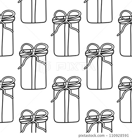 gifts holiday vector bright color surprise line gifts holiday vector bright color surprise line 110928591