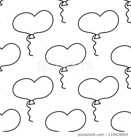 balloon pink valentin day birthday pattern line balloon pink valentin day birthday pattern line 110928664