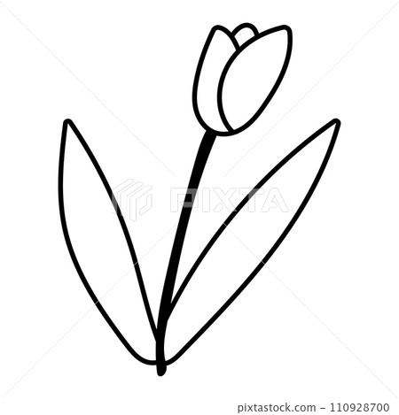 flowers garden warm beautiful vector icon line 110928700