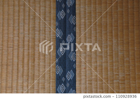 well-used tatami surface well-used tatami surface 110928936