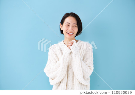 美女中年女藍背 美女中年女藍背 110930059