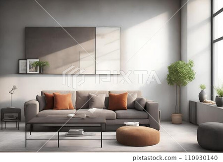 Contemporary Modern living room interior design. 110930140