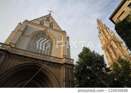 Notre Dame Cathedral in Antwerp, Belgium, Western Europe, World Heritage Site “Belfries of Belgium and France” 110930686
