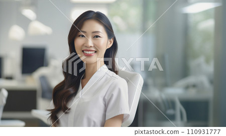 Lady working hospital clinic AI-generated image 110931777
