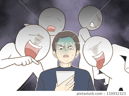 A man turns pale after being slandered 110932323