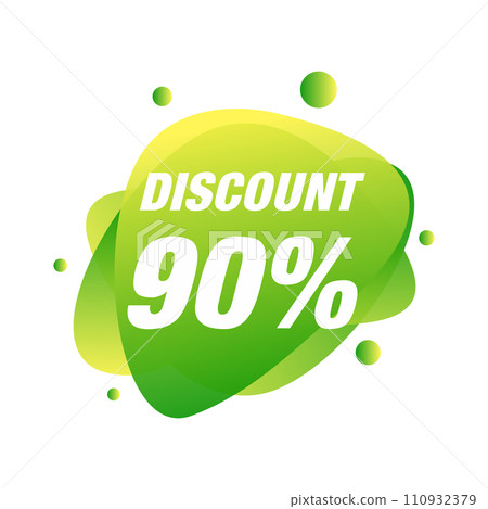 Vector colorful of discount label design template 110932379