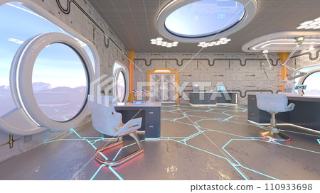 Inspection room in the spacecraft Inspection room in the spacecraft 110933698