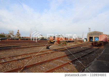 Scenery inside Nagoya Rinkai Railway Higashiko Station Scenery inside Nagoya Rinkai Railway Higashiko Station 110934801
