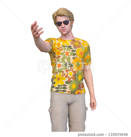 Man wearing sunglasses 110935646