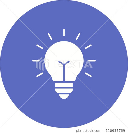 Indicator Lamp icon vector image. 110935769