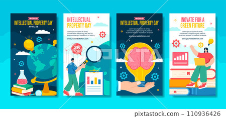 Intellectual Property Day Social Media Stories Cartoon Hand Drawn Templates Background Illustration Intellectual Property Day Social Media Stories Cartoon Hand Drawn Templates Background Illustration 110936426