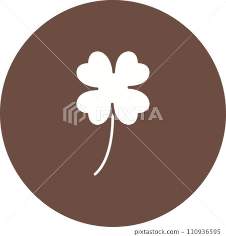 Four Leaf Clover icon vector image. 110936595