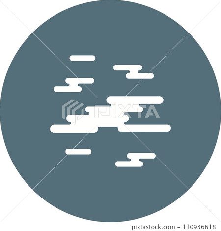 Foggy icon vector image. 110936618
