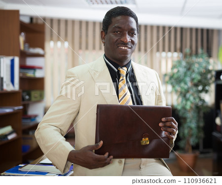 Portrait of successful and confident male businessman in office Portrait of successful and confident male businessman in office 110936621