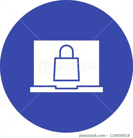 Ecommerce Website icon vector image. Ecommerce Website icon vector image. 110936919
