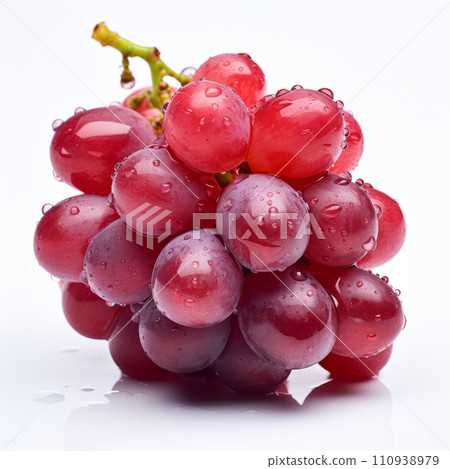 Ripe red grape isolated on white background Ripe red grape isolated on white background 110938979