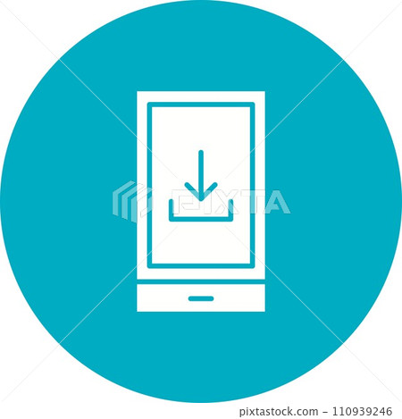 Download To Phone icon vector image. 110939246