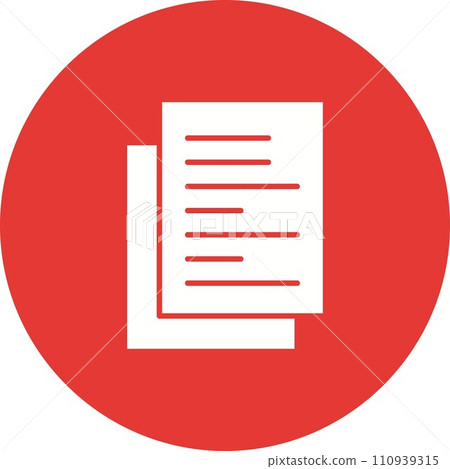 Documents icon vector image. 110939315