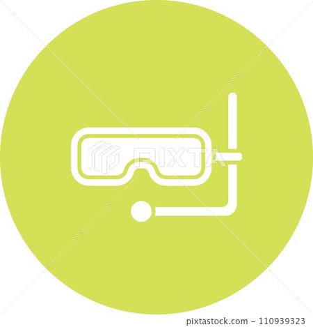 Diving Mask icon vector image. Diving Mask icon vector image. 110939323