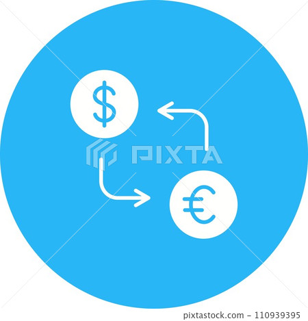 Currency Exchange icon vector image. 110939395
