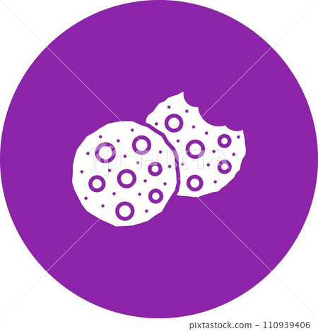 Cookies icon vector image. 110939406