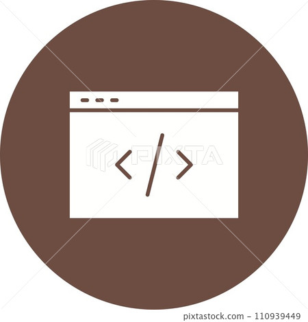 Code icon vector image. Code icon vector image. 110939449