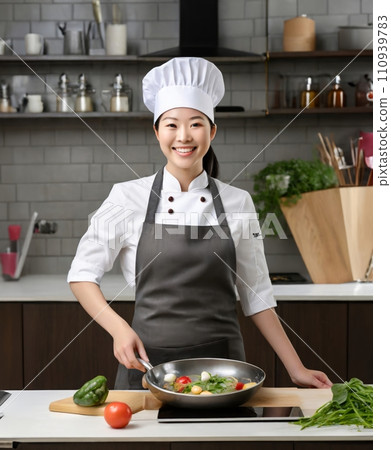 Chef making cooking Chef making cooking 110939783