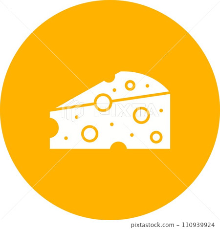 Cheese icon vector image. Cheese icon vector image. 110939924