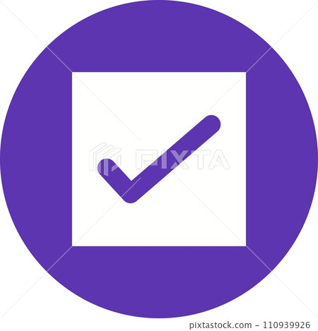 Check Box with Check icon vector image. Check Box with Check icon vector image. 110939926
