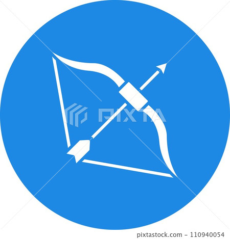 Bow And Arrow icon vector image. Bow And Arrow icon vector image. 110940054