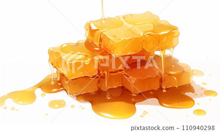 手绘卡通美味的蜜糖插画 110940298