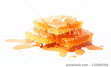 手绘卡通美味的蜜糖插画 手绘卡通美味的蜜糖插画 110940308