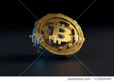 AI-generated content. Concept Of Digital Wallet And Bitcoins. Neural network AI generated art 110940404