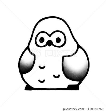 單色貓頭鷹 110940769