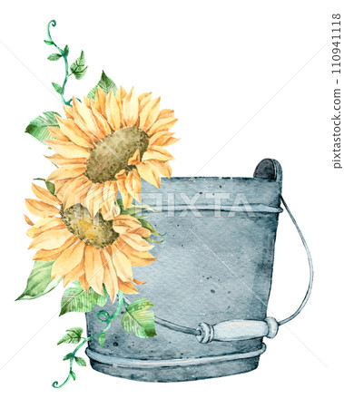 Autumn watercolor composition, Autumn flower bouquet, Thanksgiving day Autumn watercolor composition, Autumn flower bouquet, Thanksgiving day 110941118